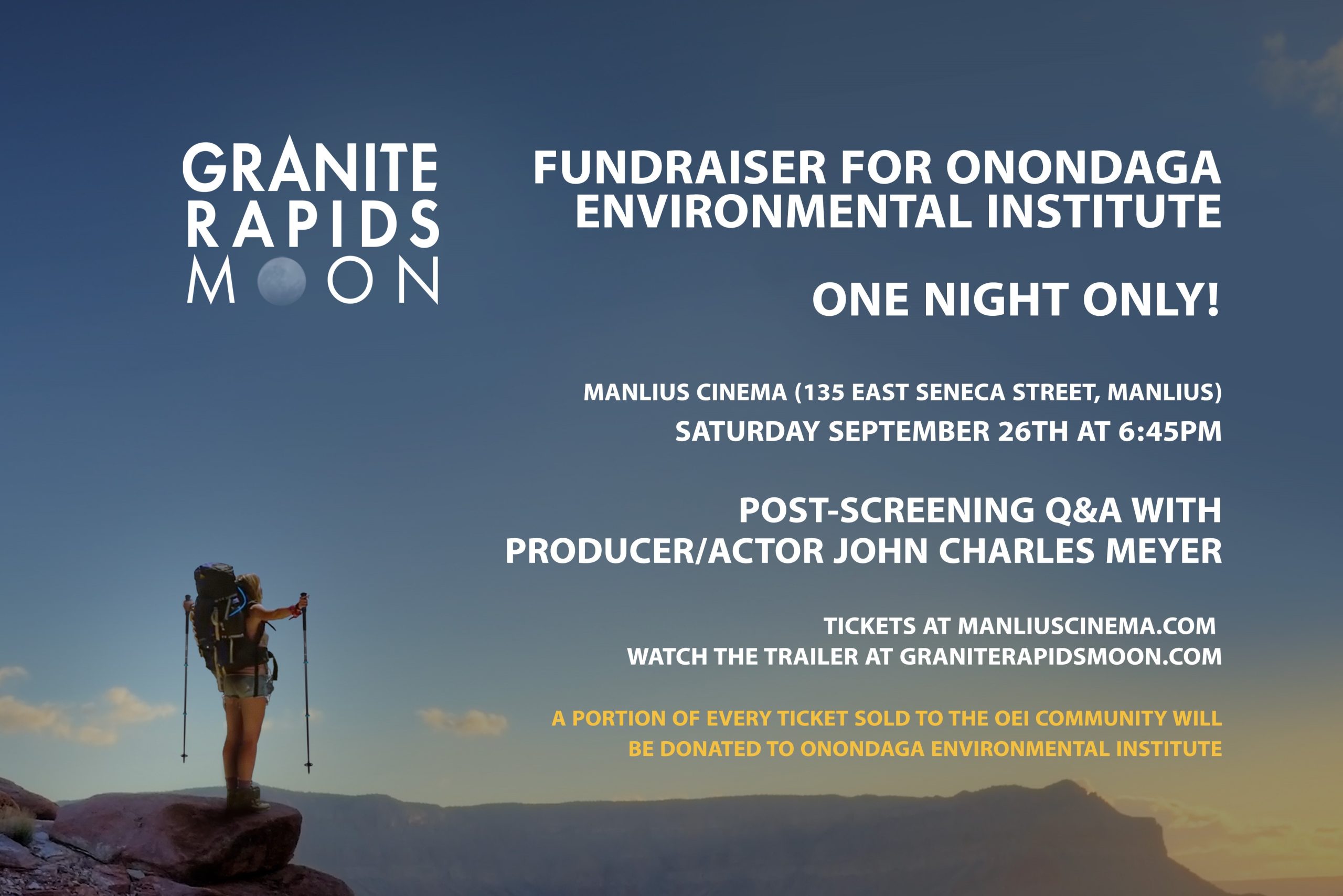 Granite Rapids Moon Fundraiser for OEI poster
