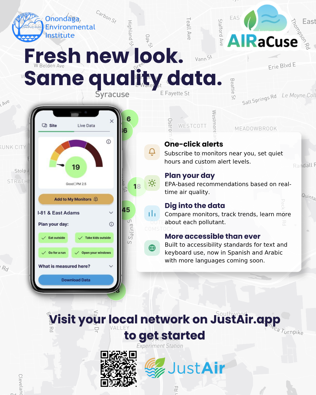 AIRaCuse Fresh new look. Same quality data.